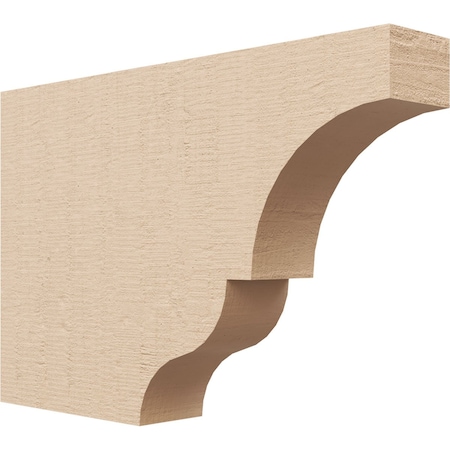 Ekena Millwork 2in. W x 8in. H x 12in. L Asheboro Woodgrain TimberThane Rafter Tail, Primed Tan RFTUR02X08X12ASHRCPR